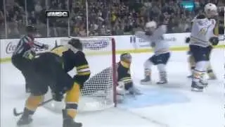 Thomas Vanek scores hat trick and give 5 points during the game vs Bruins 01/31/13