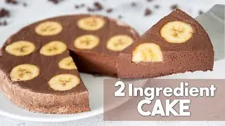 2-Ingredient Chocolate CAKE 🍫 | No Oven, No Flour, No Sugar and No Eggs