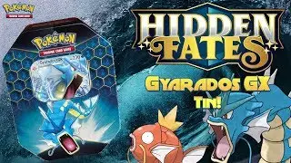 Hidden Fates Gyarados GX Tin Opening! | Pokemon TCG |