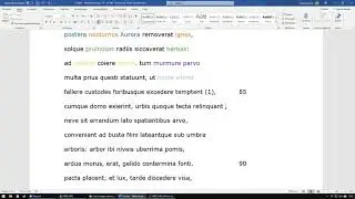Ovidius, Metamorphoses, IV,  81-92, lectuur Pyramus & Thisbe