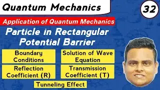 Particle in Rectangular Potential Barrier | Quantum Mechanics | Quantum Tunneling Effect