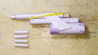 Paper Gun Made from Paper | Shoots Paper Bullets | Easy DIY Paper Toy |