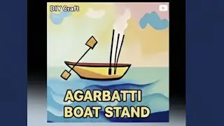 DIY Floating Boat Agarbatti Stand So Satisfying!#homedecor #diy #viral #viralvideo 