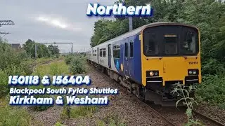 Northern 150118 & 156404 Run South Fylde Shuttles At Kirkham & Wesham Railway Station