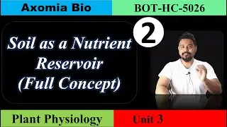 Soil as a Nutrient Reservoir| Nutrient uptake| 5th sem Botany| Dr. Rajib Borah| Assamese| Axomia Bio