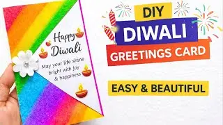 &ldquo;WOW Diwali greetings card💡Unique Handmade card for school project ideas easy&rdquo;|best Diwali card 2025