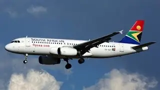 A320NEO SOUTH AFRICAN SAINDO DE LIVINGSTONE PARA LUANDA  REX-WEATHER FORCE 2020 + FACE TRACK