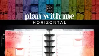 Daily Plan with Me :: Rainbow Summer Florals Planner Theme :: Classic Happy Planner Horizontal