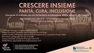 Crescere insieme: parità, cura, inclusione