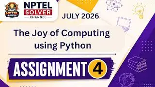 The Joy of Computing using Python Week 4 || NPTEL ANSWERS || NPTEL 2026 #nptel #nptel2026