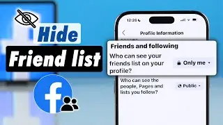 How to Hide Friend list on Facebook in 2025! [Mutual]