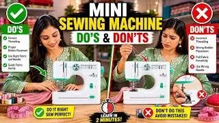 Akiara  Duo 12-stitch sewing machine do's and don'ts (English)
