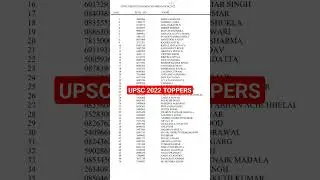 UPSC 2022 Toppers List🔥#upsc2022result #upsc2022topper #upsctopper2022