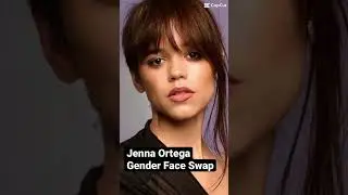 Jenna Ortega A.I. Gender Face Swap Filter Tiktok Trend #shorts #celebrity #tiktok