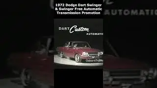 Рекламный ролик Dodge Dart Swinger и Dart Sedan 1972 года #dodge #dart #swinger #sedan #publicite...