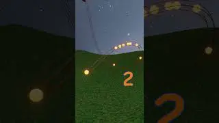 Count Glowing Ball Run Into Spiral Track