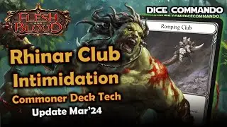 Rhinar Club Intimidation Commoner Mar'24 | Flesh and Blood TCG | Go Again! Ep476