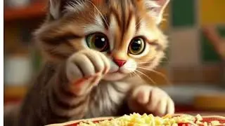 Cute Cat Chef Cooking Pizza & Cake | Funny Cat Story Animation&rdquo;