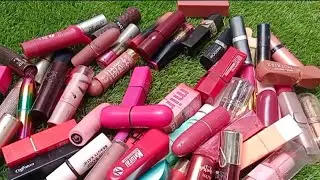 PINK 2 IN 1 GLITTER RED PURPLE ORANGE MATTE LIPSTICKS 