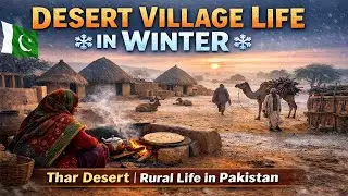 Desert Village Life In Winter ❄️ | Peaceful Rural Life in Thar Desert Pakistan