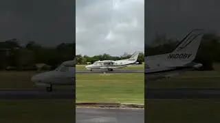 Mitsubishi MU-2 Screaming by on Takeoff