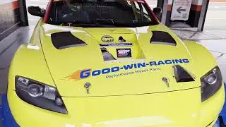 Mazda RX8 3 Rotor 20B Turbo Race Car at Brands Hatch Start Up In Pits