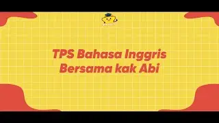 Tryout UTBK TPS Bahasa inggris Staredu