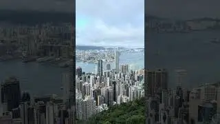 Stunning Hong Kong Skyline View from Lugard Road Lookout | Victoria Peak | 4K
