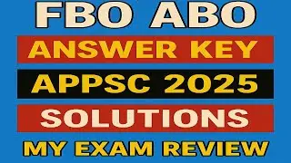 fbo abo answer key appsc 2025 solutions