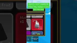 I GOT MIRROR FRACTAL #viral #roblox #bloxfruits #shorts