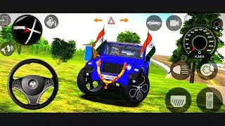 Modified Mahindra🚨🇮🇳Thar Car Games: Indian Car (Thar wala game) Car Game: AndroidGameplay blue thar