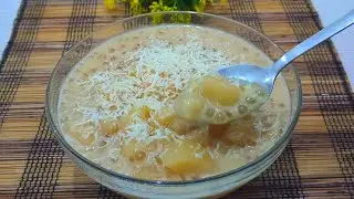 SWEETENED  CASSAVA IN COCONUT MILK WITH TAPIOKA PEARLS