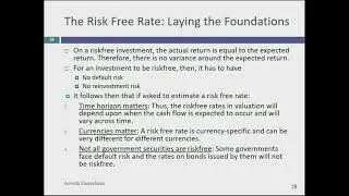 Session 4: Risk Free Rates