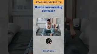 Quiz 157 How to cure morning stiffness | shorts #question #health #healthquestions