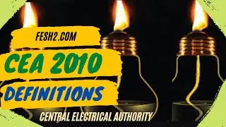 Electrical Safety L#5 | Electrical Terminologies & Definitions Part 1 as per CEA Regulations