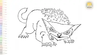 Bear owl drawing from the Croods  | How to draw Bear owl step by step | Bear drawing video | #easy