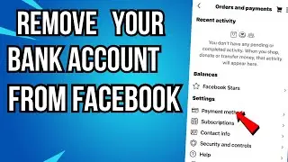 Как удалить мой банковский счет из Facebook