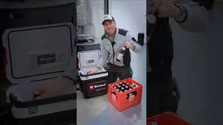 Passt da echt 'ne ganze KISTE BIER rein?! 🍺😳 #einhell #k&uuml;hlbox