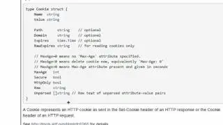 Golang Cookies, Golang Sessions