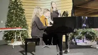 Four Hands Piano Performance - Rhapsody in A minor by Maarten Smit