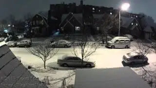 Light Snow Event NYC Timelapse- January 25th, 2013
