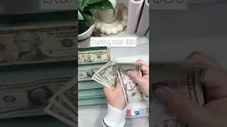 Counting the leftover money in my wallet 💵 #cashenvelopesystem #cashstuffing #cashplanning