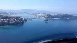 LANDING AT LGKR  AIRPORT CORFU-GREECE ,FINAL RUNWAY 35 -