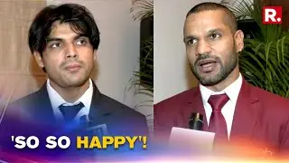 What Neeraj Chopra, Shikhar Dhawan said after receiving National Sports Awards 2021