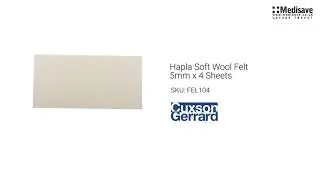 Hapla Soft Wool Felt 5mm x 4 Sheets FEL104