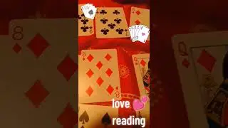 Love 💕 message with playing cards