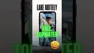Amazing Fall Fishing Topwater on Lake Nottely 😳 #georgialakes #fish #catchandrelease