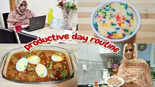 Morning to night routine 🌸 Microwave mug cake | Mutton Kofta curry | Nazneen vlogs