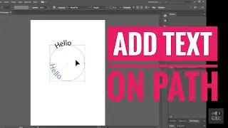 How to add Text on a path in Illustrator 2020