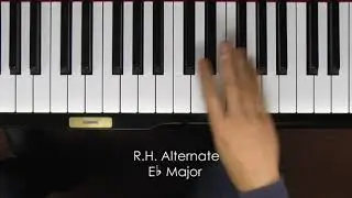 Eb Major/Minor Arpeggio (2 Octaves, Hands Separately)